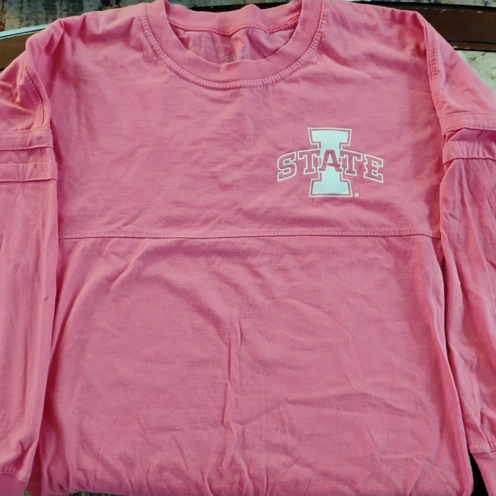 Boxercraft Pink Long Sleeve Women's XS Iowa State Tee